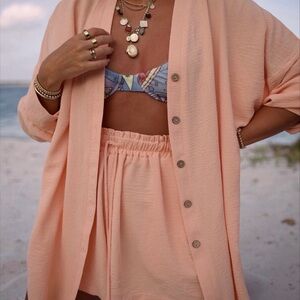 Peach Essential Short Set